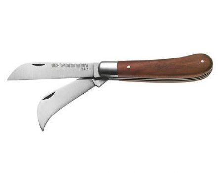 COUTEAU D ELECTRICIEN 2 LAMES OUTIL FACOM 843