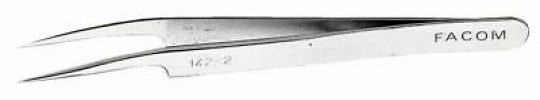 Facom 142.2 117Mm High Precision Tweezers 15Deg Angled Model -...