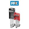 Facom 467BR.JP10 Rapid Ratchet Combination Wrench Set of 10 Metric