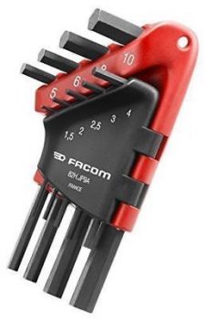 JEU ETUI 9 CLES MALES COURT MM OUTIL FACOM 82H.JP9A