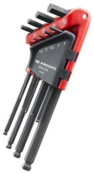 JEU ETUI 9 CLES MALES SPHER MM OUTIL FACOM 83SH.JP9A