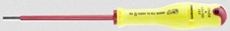 Facom A2.5 X 75 VEF – Tournevis à fente 2,5 x 75 VE fluorescent