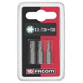 LOT DE 3 EMBOUTS 25MM T20-30 OUTIL FACOM EX12.J3