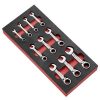 Facom MODM.467SJU10-Module de 10 Clés Mixtes Courtes à Cliquet