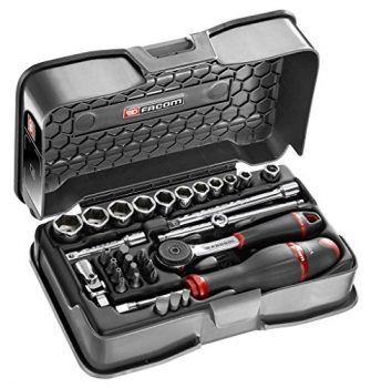 COFFRET DOUIL 1/4 6P MM R.161B 31P OUTIL FACOM R.161-5P6